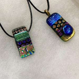 Pendant Fused Dichroic Glass