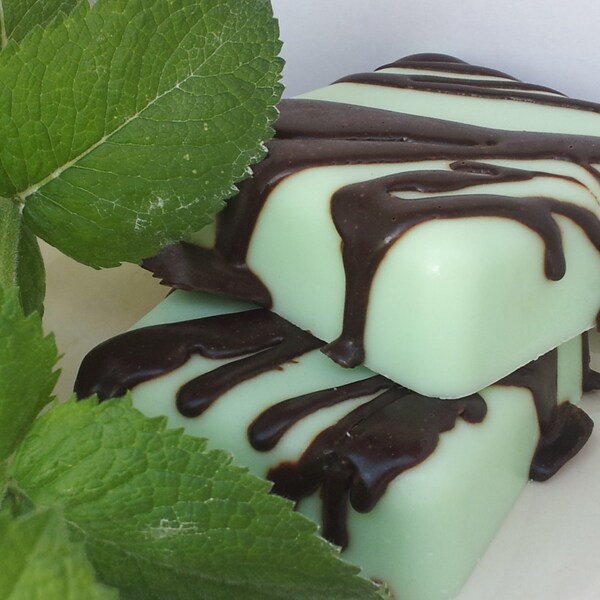 Mint Chocolate Bark Soap Refreshing Mint Candy Treat Soap Chocolate Delicious Scent St Patricks Day Green Soap Gift by Bubblesupbybethieb
