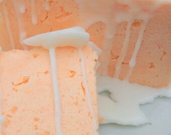 Orange Creamsicle Soap Kids Favorite Summer Treat Orange Vanilla Scent Soap Whipped Bar Hand Soap Bath and Body Gift by Bubblesupbybethieb