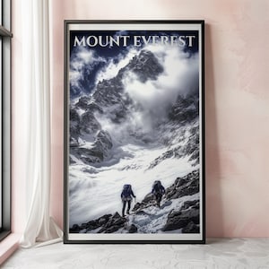 額縁付きネパール エベレスト山岳風景画 / Framed Mt. Everest Mount Everest Framed Art Prints for Sale - Fine Art America