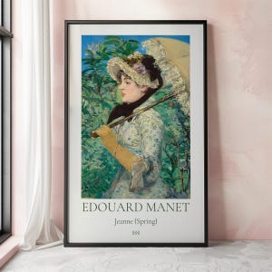 Edouard Manet Print, Jeanne Spring, Edouard Manet Poster, Exhibition Poster, Portrait Wall Art, Famous Artist Poster, Museum Poster
