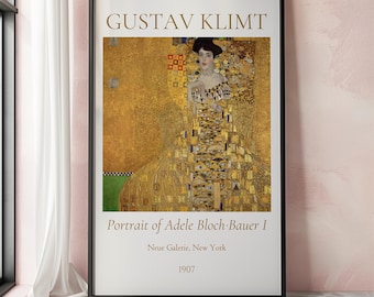 グスタフ・クリムト展ポスター - 扇を持つ女性 - 女性の肖像画