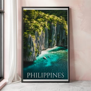 Philippines Poster Print, Philippines Wall Art, Philippines Travel Decor, Tropical Island Art, Philippine Gift, Southeast Asia Print