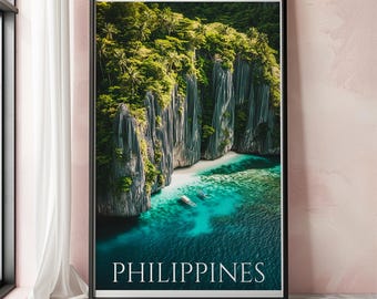 Philippines Poster Print, Philippines Wall Art, Philippines Travel Decor, Tropical Island Art, Philippine Gift, Southeast Asia Print