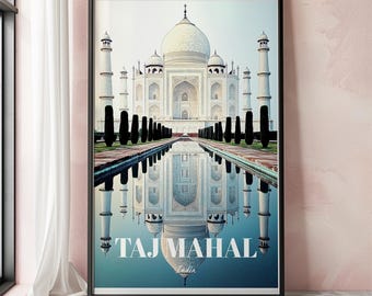 タージ・マハル インド 旅行プリント 壁飾り 壁アート タージ・マハル