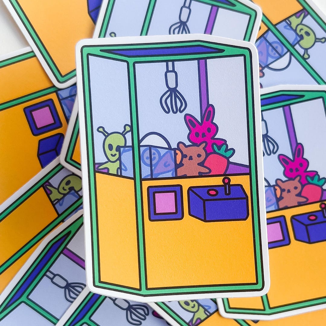 Claw Machine Sticker Vinyl Sticker, 3 Sticker, Waterproof Sticker, Die ...