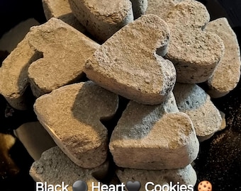 Edible Clays Black Heart clay cookies 50grams-200grams