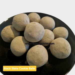 Edible Clays Black slate balls 50grams-200grams