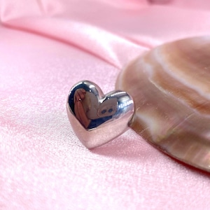 Sterling Silver Heart Ring: Adjustable Boho Jewelry,Gift For Her, Everyday Jewelry