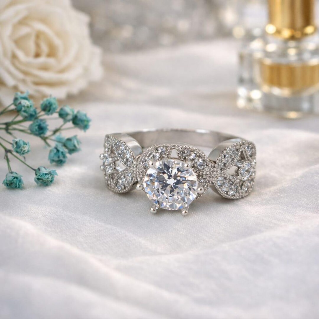 Authentic Ethnic Solitaire Ring: 925 Sterling Silver Boho Style ...