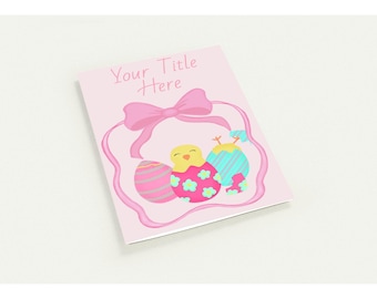 Handgezeichnete Osterkarten - Küken, Schleifenband, Pastellfarbene Frühlingsgrüße (10er Pack)