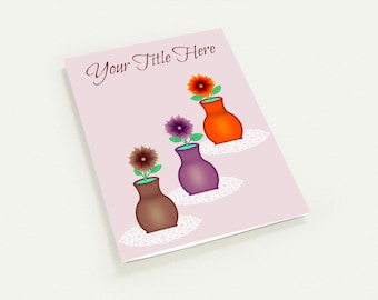 Personalisierte Blumenvase Grußkarten | Benutzerdefinierte Nachricht, 10er Pack