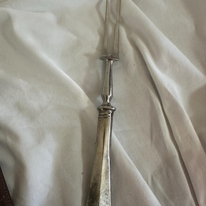 Antique Stainless Carving Set - Made In England- Carving Knife and Serving Fork with Original Case