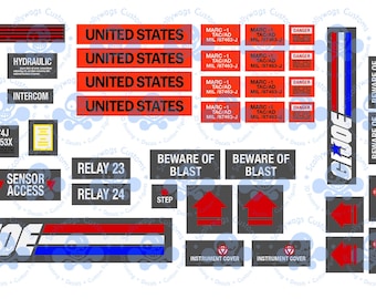1:12 Scale GI Joe Air Defense Decals
