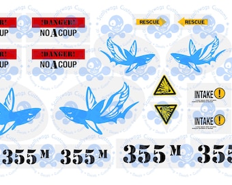 1:12 Scale GI Joe S.H.A.R.C. Decals