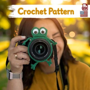 Frog Lens Buddy Crochet Pattern | Beginner Friendly PDF