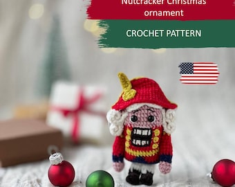 Notenkraker kerstornament GEHAAKT PATROON - Amigurumi, Feestdecoratie DIY