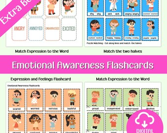 Tarjetas de Conciencia Emocional: Actividades de Atención Plena y Sentimientos (Descarga Digital)