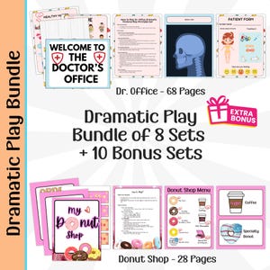 Dramatic Pretend Play Bundle: 18 Educational Role Play Sets (PDF Download)