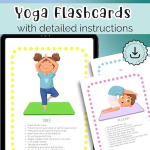 Kids Yoga Poses Flashcards: Mindful Movement Activity (Printable PDF Download
