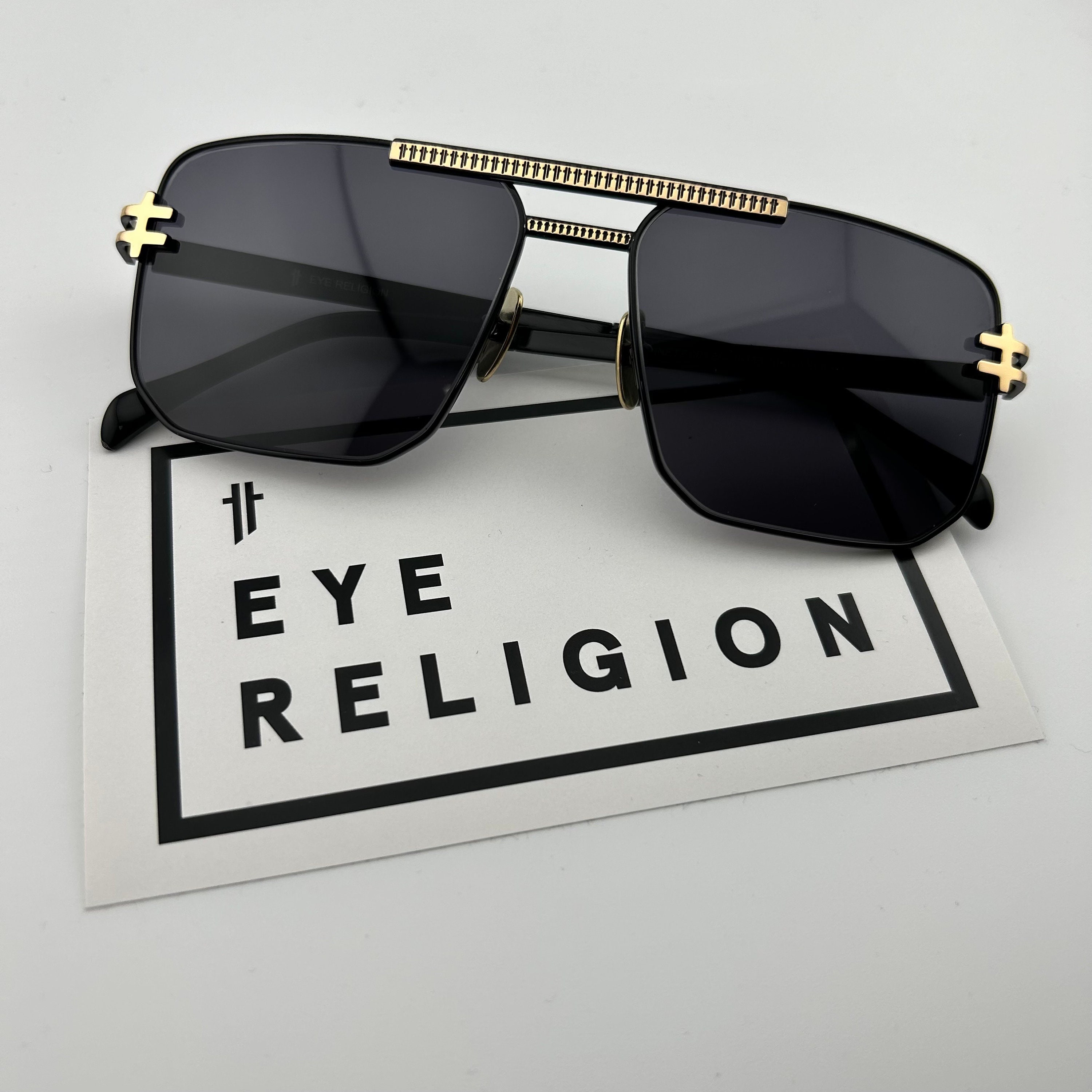 Óculos de sol Eye Religion Lunetz 001 BLKYG Brome