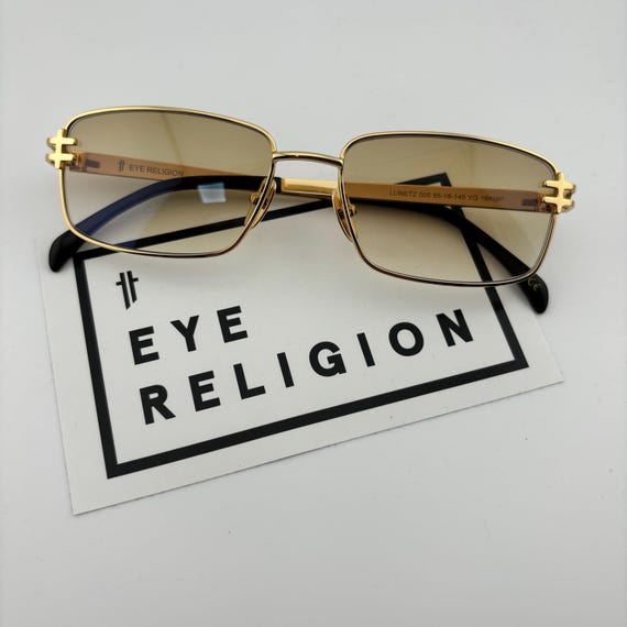 Eye Religion Lunetz 005 YG 18kt Sunglasses - Etsy display picture 2