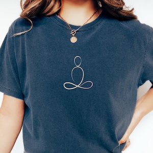 Zen Meditation T-Shirt |  Yoga Wear, Mindfulness Gift, Minimalist Tee, Tshirt for Meditators, Spiritual Tee, Inspirational Gift, Wisdom Wear