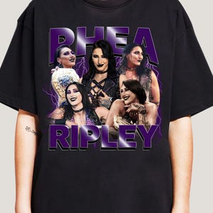 Camiseta de Rhea Ripley de WrestleMania, Sudadera de lucha libre, Camiseta de Smackdown, Regalo para él, Camiseta de luchador infantil, Ropa para fans de la WWE imagen 3