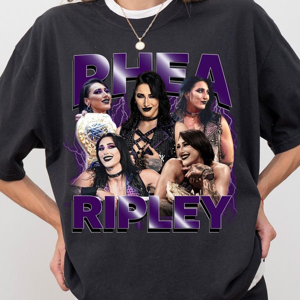 Rhea Ripley WrestleMania Shirt, Wrestling Sweatshirt, Smackdown Tee, Gift for Him, Kid Wrestler Shirt, WWE Fan Apparel