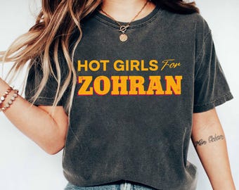 Hot Girls Vote For Zohran Shirt, Zohran For New York City Vintage Style Political Tee, Vote Zohran Rank Zohran Shirt, Mayor Mamdani 2025 Tee