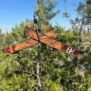 Handmade Floral Leather Belt
