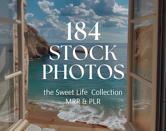 184 Stock Images Boho Lifestyle Stock Photos Aesthetic Faceless Social Media Marketing DFY MRR PLR Vacation Stock Photos Canva Template