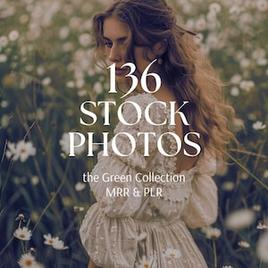 136 Stock Photos Boho Lifestyle Green Stock Images Aesthetic Photos Faceless Social Media Marketing DFY MRR PLR