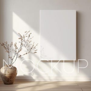5X7 Canvas Mockup Display Minimalistischer Rahmen Mockup 5x7 Ratio Canvas Mockup PSD Smart Objekt Kunstdruck Mockup 5x7 Rahmen MockUp