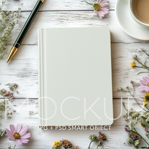 Notebook Mockup Hardcover Journal Matt Mockup PSD Book Mock Up for eBook Canva Template Notebook Cover Mockup Book Cover Mockup KDP