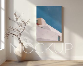 5X7 Ratio Canvas Mockup Display Minimalist Frame Mockup Canvas Mock Up PSD Smart Object Art Print Mockup Vertical Frame Mock Up Canva JPG