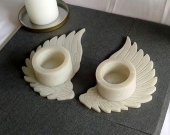 Angel Wing Tealight Holders, Graveside Decoration, Memorial Space, Home Decoration