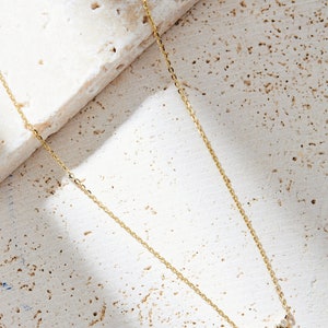Solid 14K Yellow Gold Love Pendant Necklace, CZ Love Script