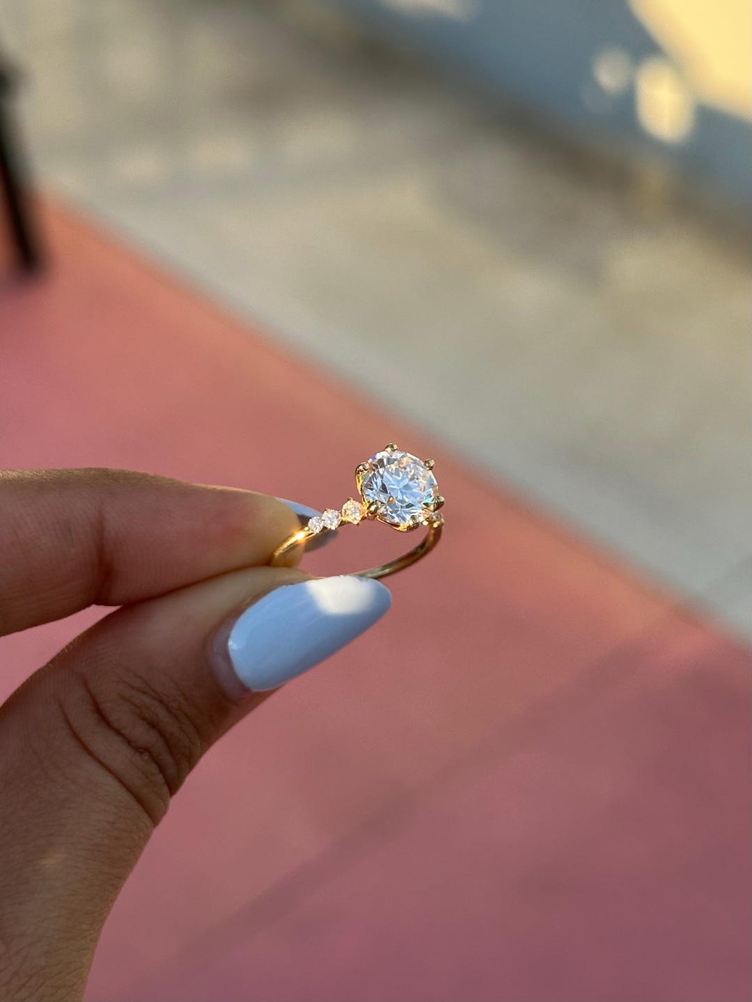 2.00 Carat Lab-grown Diamond 14K Gold Engagement Ring | IGI Certified ...