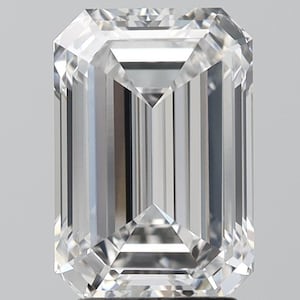 3.58 ct Emerald Cut Lab Grown Diamond: E VVS2 IGI Certified Loose Stone