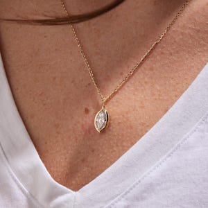 Serge & Camille 14K Gold 5.75ctw Cognac Quartz & Lab Grown Diamond Pendant