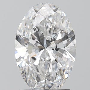2.64 ct, D-color, VVS2-Clarity, Oval Brilliant IGI Certified Lab Grown Diamond, Lab Diamond, Cvd Lab Grown Loose Diamond for Engagement Ring