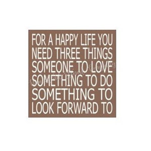STENCIL, 6767 U, 12&quot;x12&quot;, For a happy life you need three things someone to love,  Painting Template, Craft Stencil, DIY, Painting Stencil