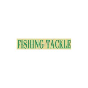 STENCIL, 7866 F, 6&quot;X24&quot;, Fishing Tackle, Painting Template, Craft Stencil, DIY, Painting Stencil, Wall Stencil, Reusable Sign Stencil