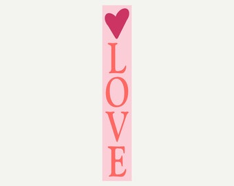 LOVE Stencil,  6"x24" Craft Stencil, DIY Stencil for painting signs, Mylar, Reusable STENCIL Valentines Day Stencil