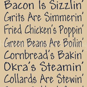 STENCIL, 6613 J, 11&quot;x20&quot;, A Southern Kitchen, Painting Template, Craft Stencil, DIY, Painting Stencil,  Wall Stencil, Stencils, Wall Decor