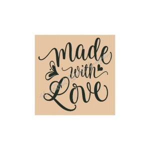 STENCIL, 6916 U, 12&quot;x12&quot;,  Made With Love, Reusable Stencil, Painting Stencils, Craft Stencil, Stencils, Stencil Template, DIY,