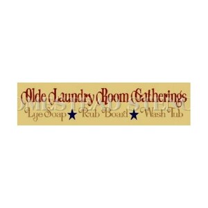 STENCIL, 5493 F,  6&quot;x24&quot;, Olde Laundry Room Gatherings, Painting Template, Craft Stencil, DIY, Painting Stencil, Wall Stencil
