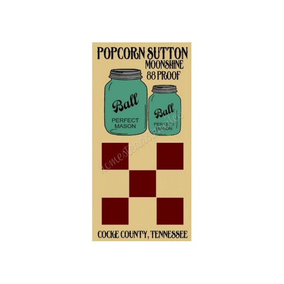 Popcorn Sutton Mason Jar