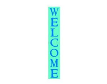 STENCIL, 5913 KS 8"X60", WELCOME,Painting Template, Craft Stencil, Painting Stencil,  Wall Stencil, Stencils, Wall Decor